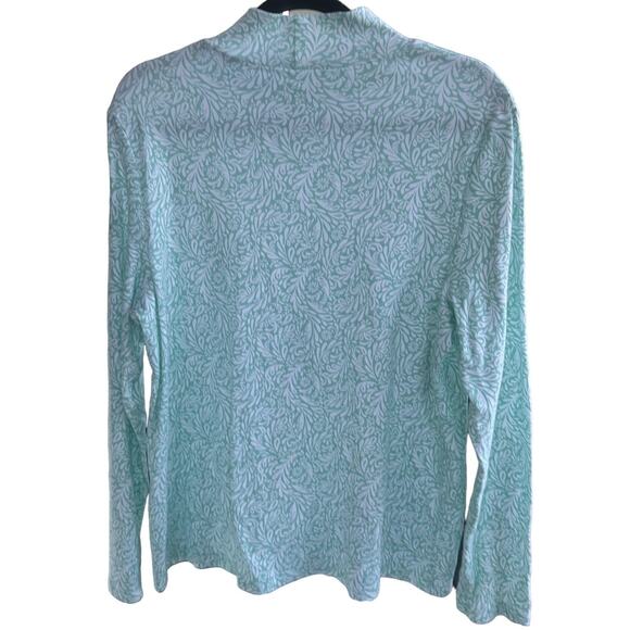 Croft & Barrow 100% Cotton Shirt High Neck Stretch Lightweight Top Size XXL - Picture 2 of 9